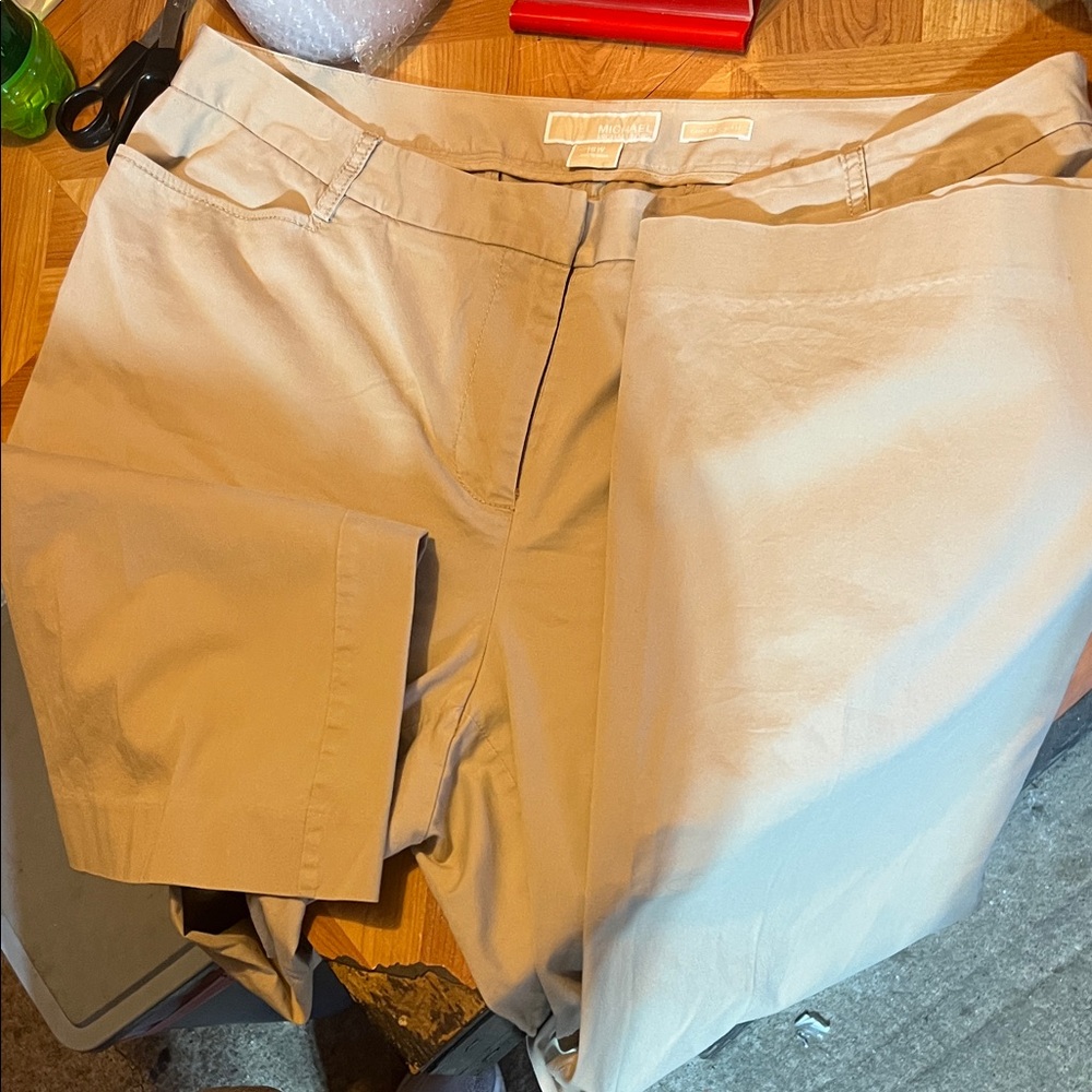 Michael Kors Tan Gramercy Fit pants